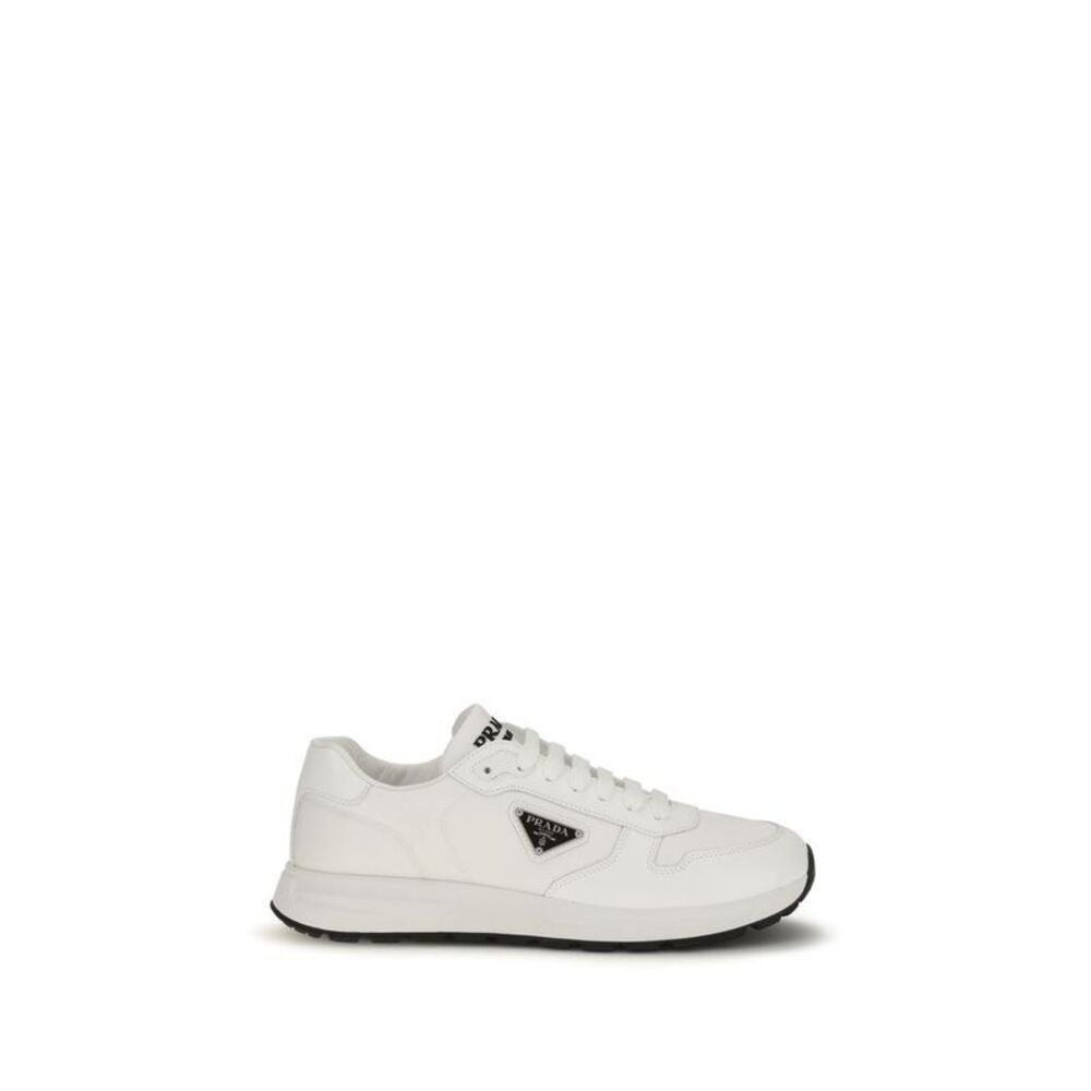Prada White Recycled Polyamide Athletic Men's Sneakers